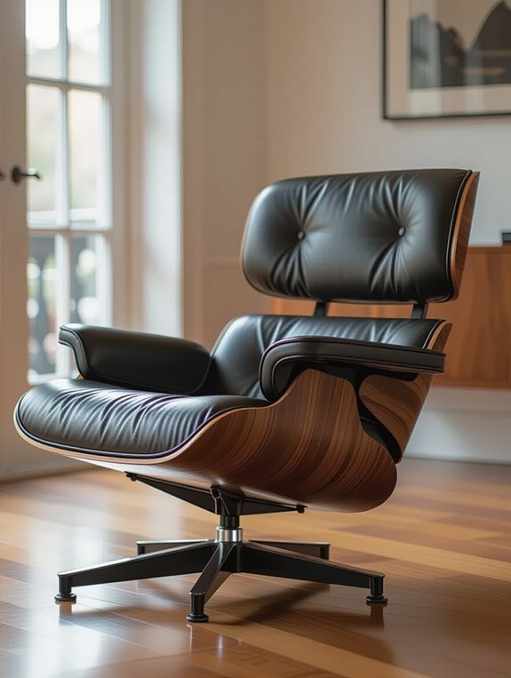 elegant minimalist lounge chair