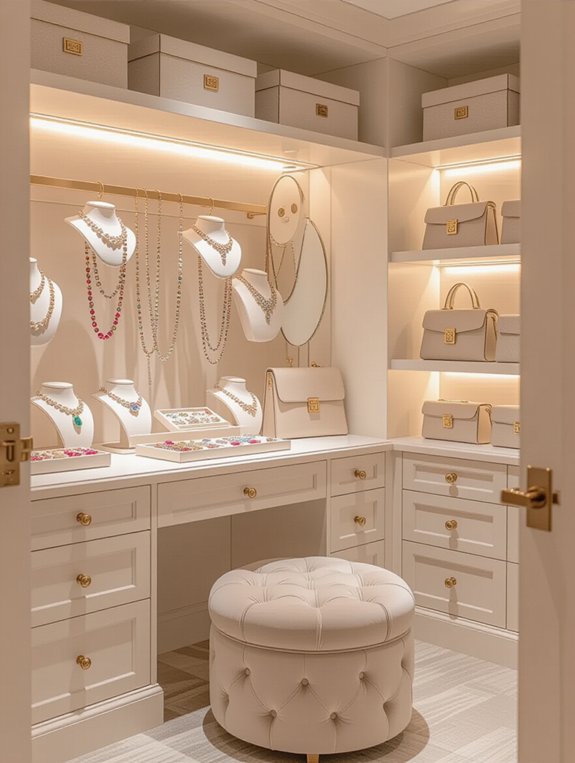 elegant organized accessory station