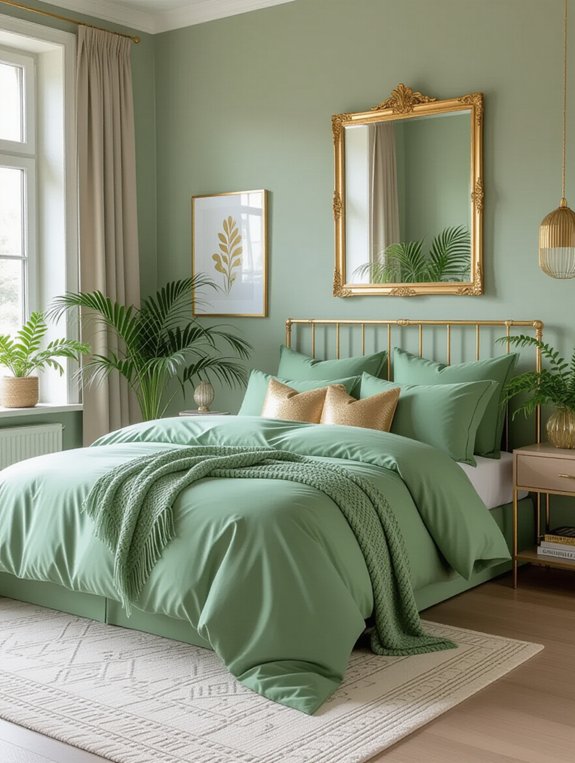 elegant sage green decor