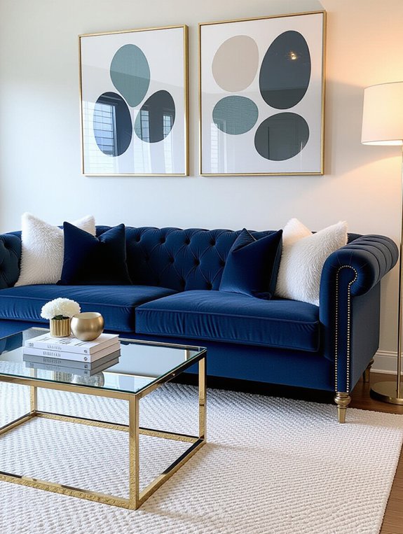 elegant tufted back sofa