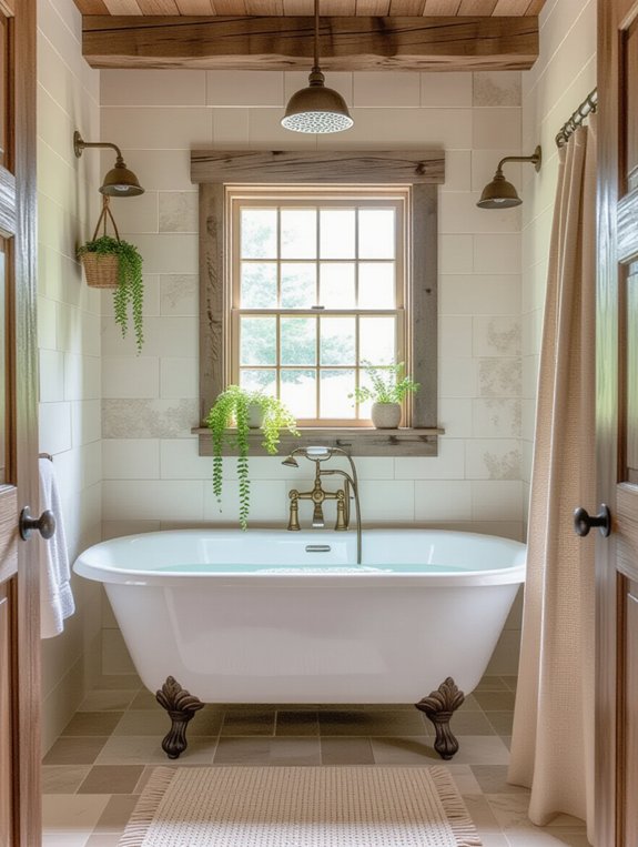 elegant vintage bathtub shower
