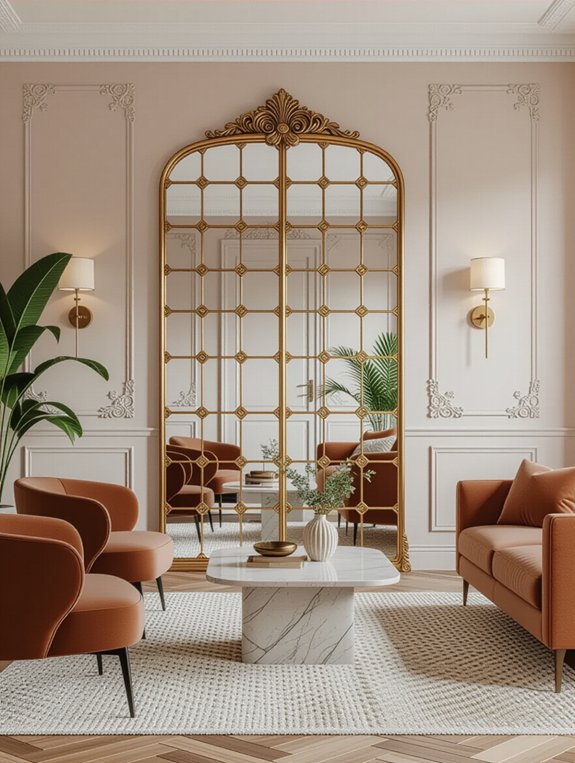 elegant vintage mirror accents