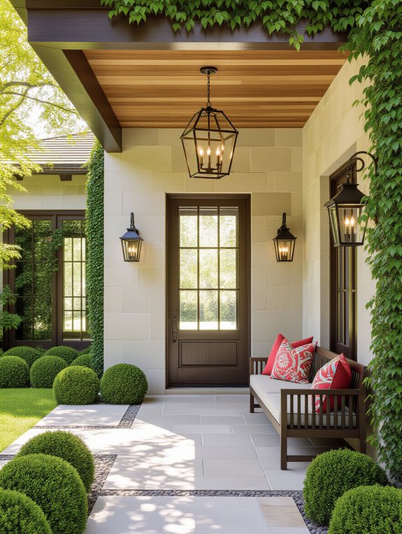 elevate entryway with stylish lighting