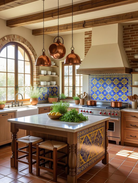 elevate spanish style kitchen islands
