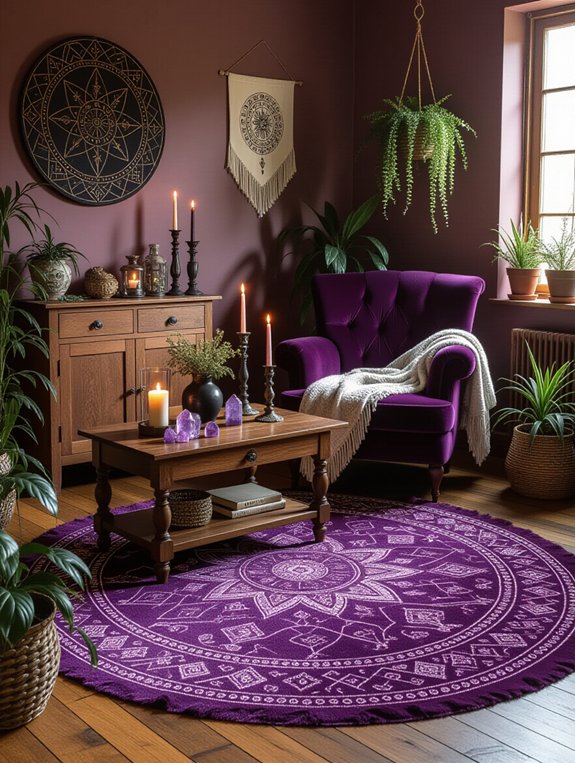 enchanting textured rug layers