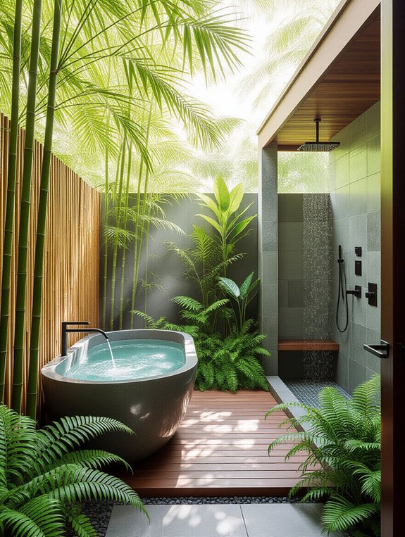 enclosed outdoor relaxation space