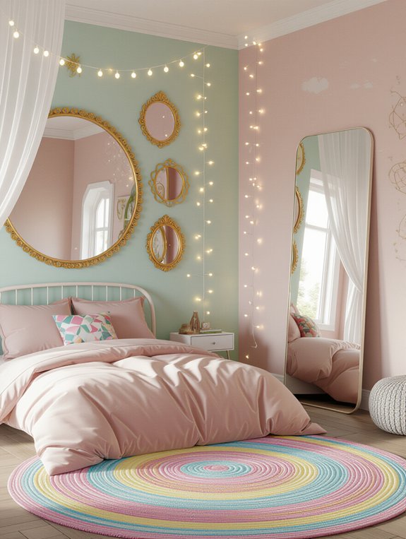 enhance brightness with mirrors