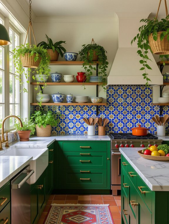 enhance kitchen with greenery