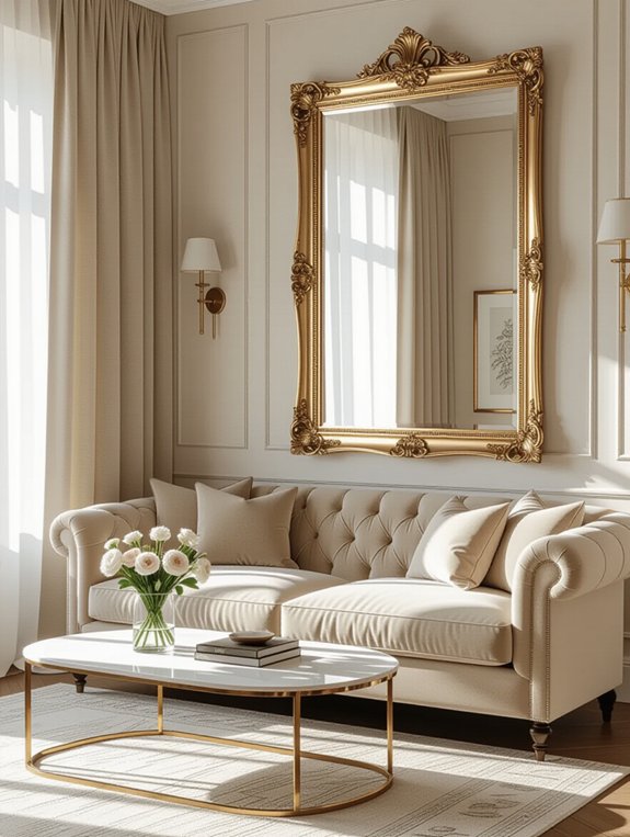 enhance space with mirrors