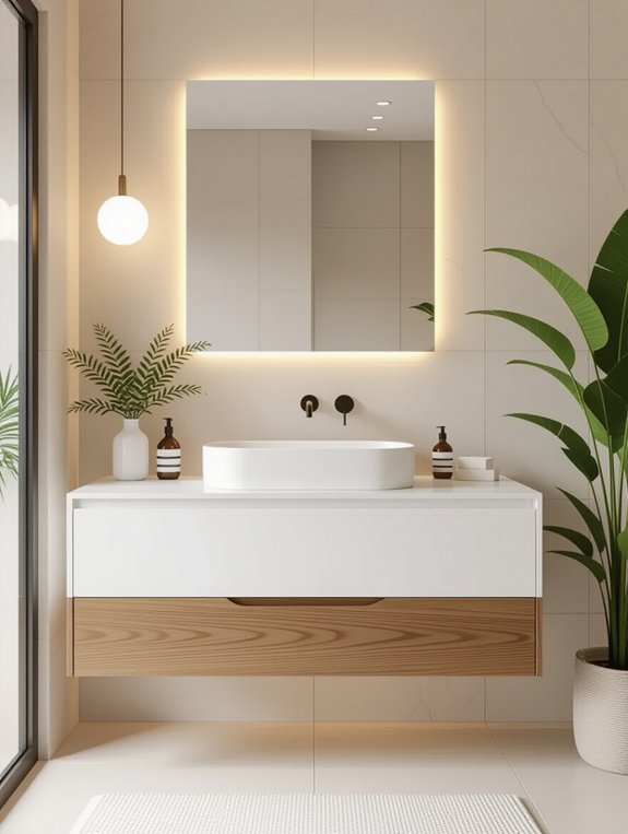 floating vanity bathroom benefits