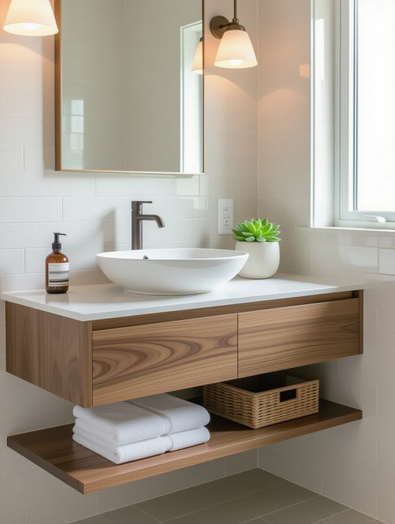 floating vanity space enhancement