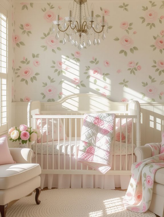 floral decor for nursery