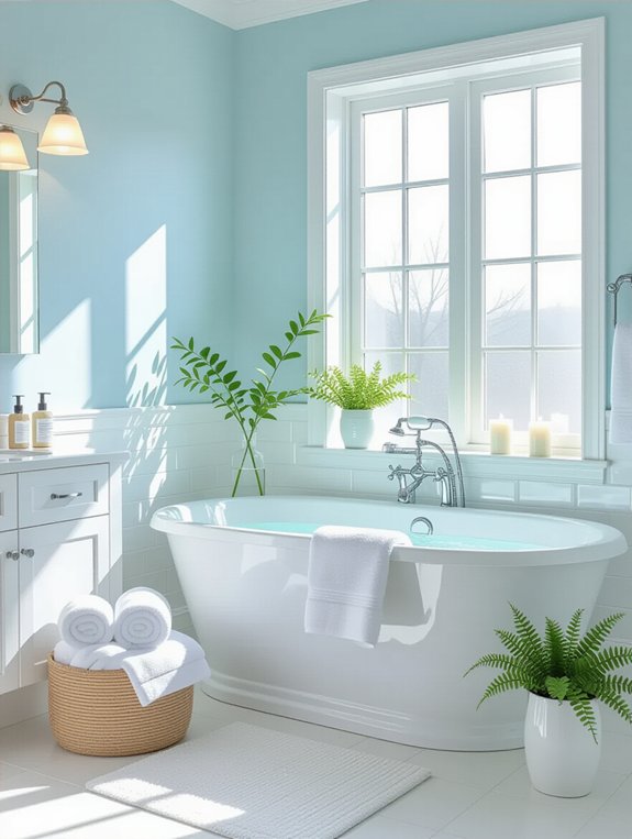 fresh and airy bathroom