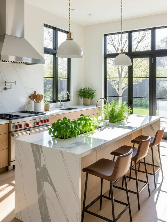 fresh herbs at fingertips