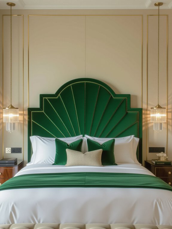 glamorous geometric headboard designs