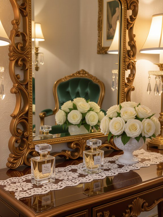 glamorous vintage hollywood vanity