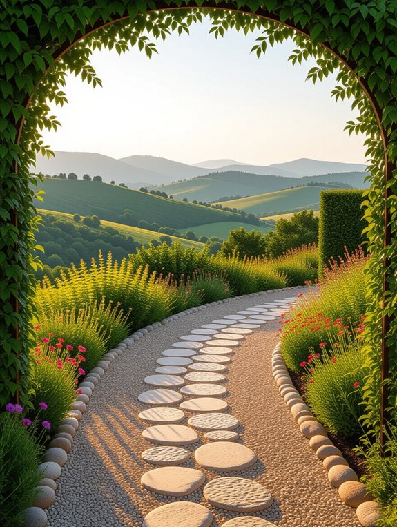 gravel path to nature