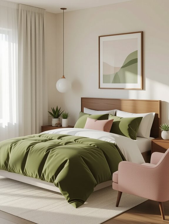 harmonious mid century color combinations