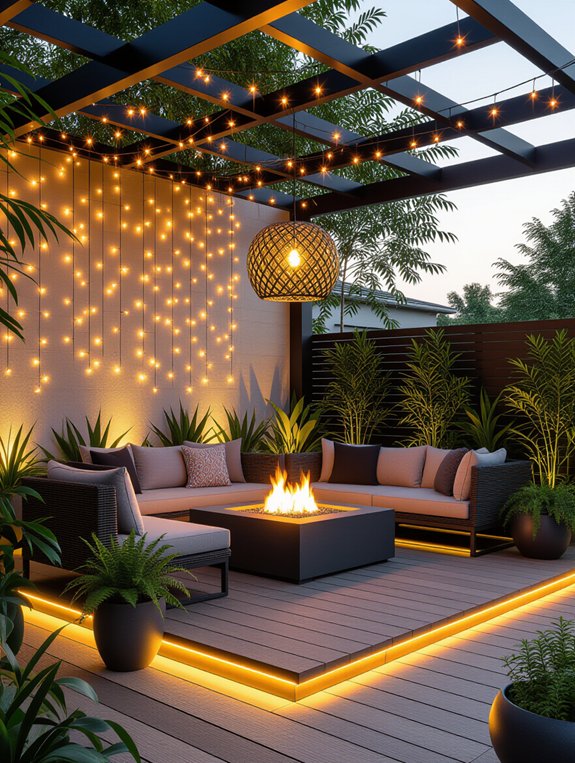 illuminating outdoor gathering spaces