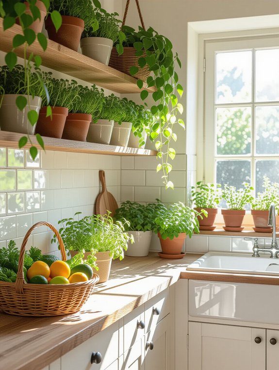 incorporate plants for freshness