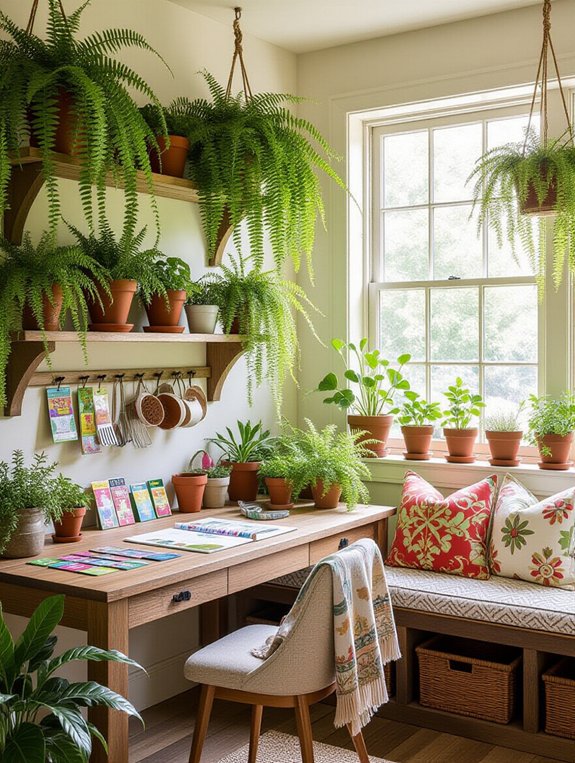 indoor plant sanctuary creation
