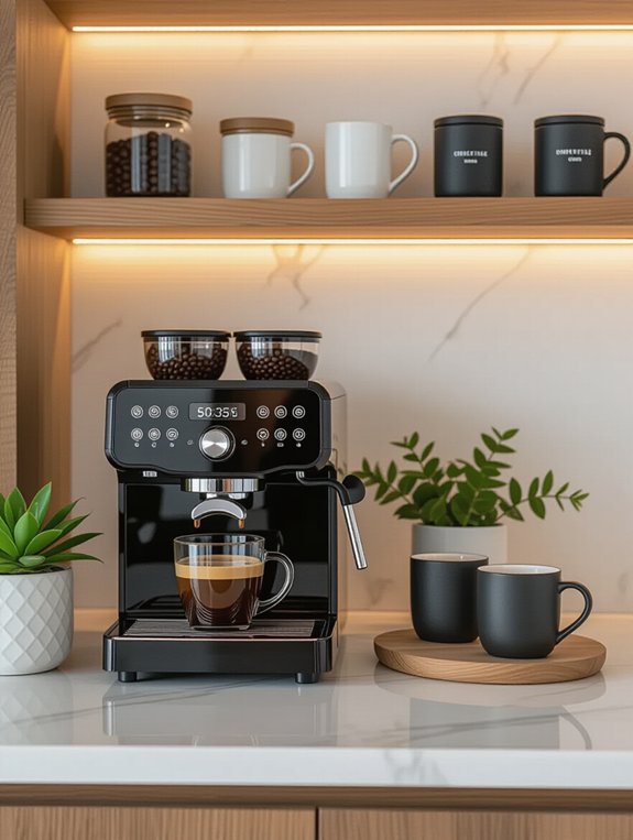 integrated coffee machine convenience