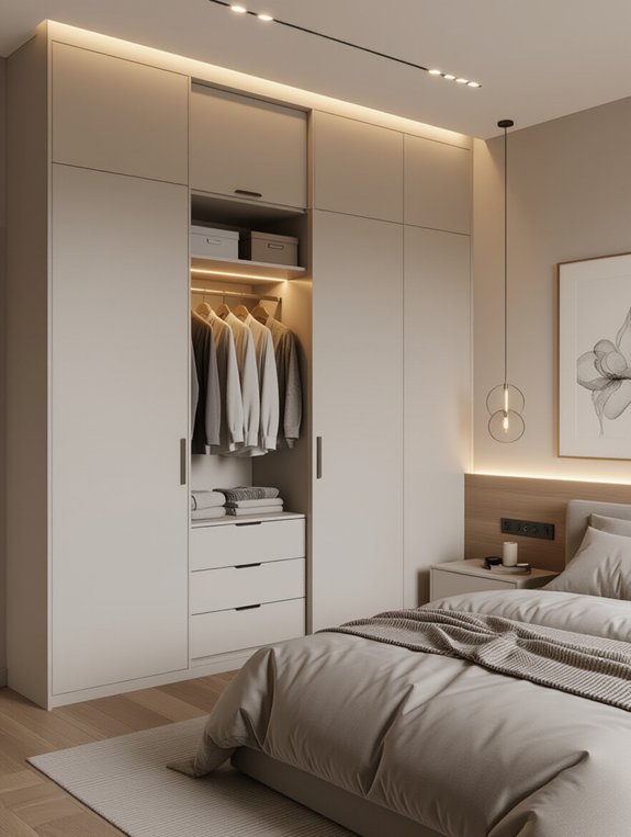 integrated wardrobe lighting benefits