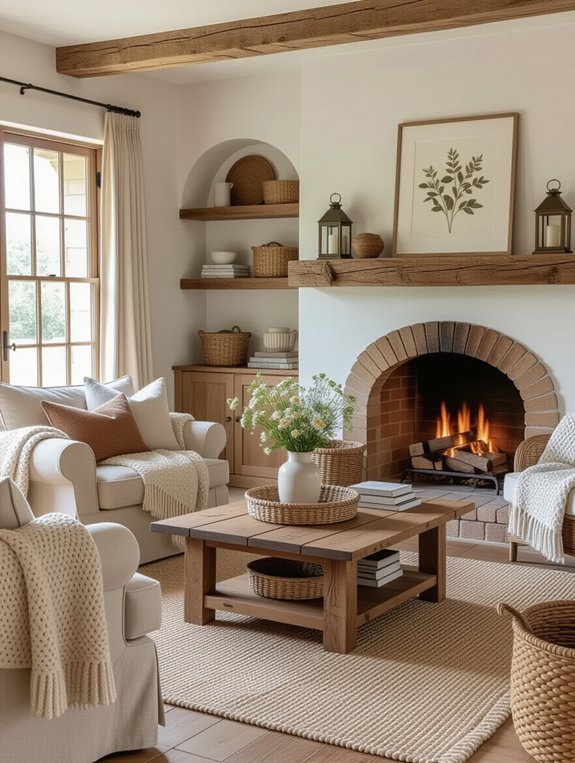 inviting cottage entrance details