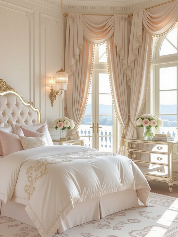 lavish sophisticated bedroom retreat