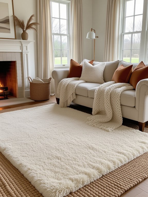 layer rugs for warmth