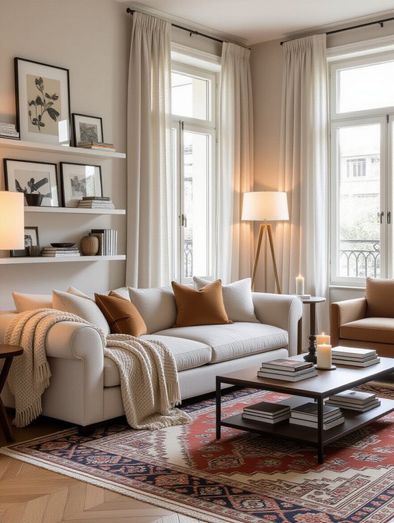 layered lighting enhances ambiance