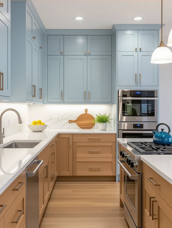 light blue maple combination