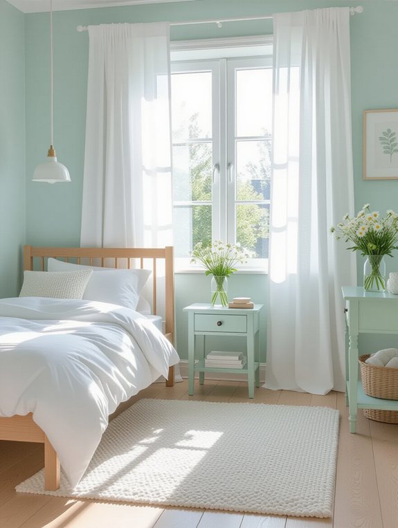 light colors enhance spaciousness