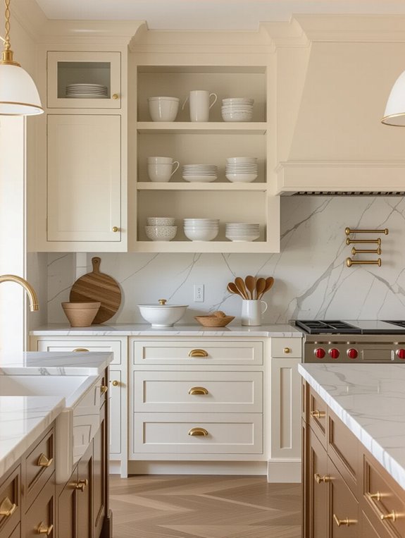 luxurious cream and gold