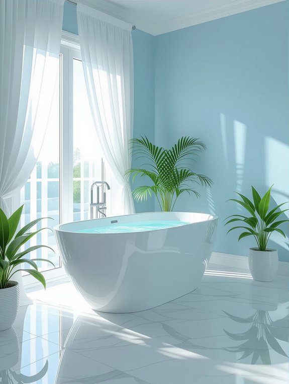 luxurious freestanding tub features