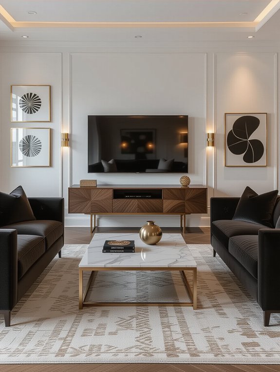 luxurious high end materials