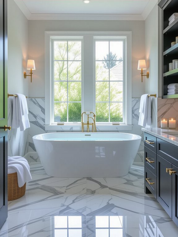 luxurious hotel style bathroom retreat
