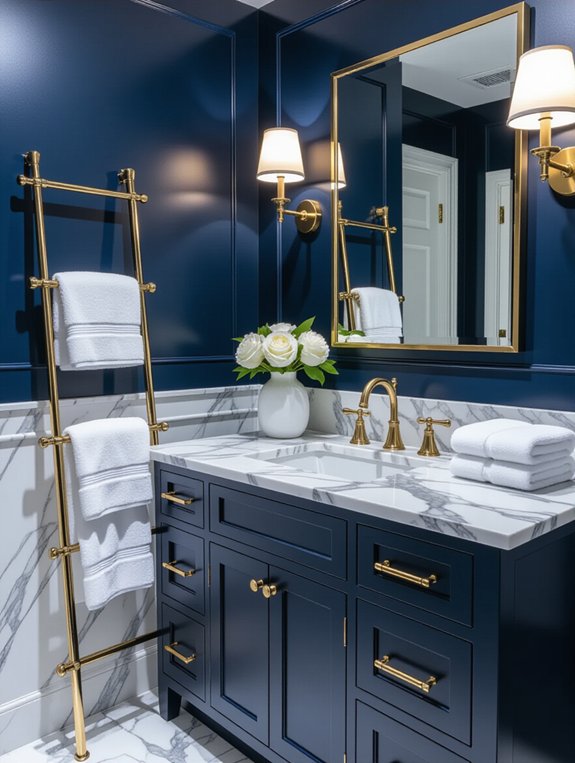 luxurious marble bathroom elegance