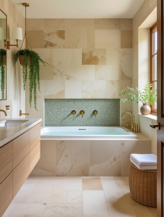 luxurious natural stone tiles