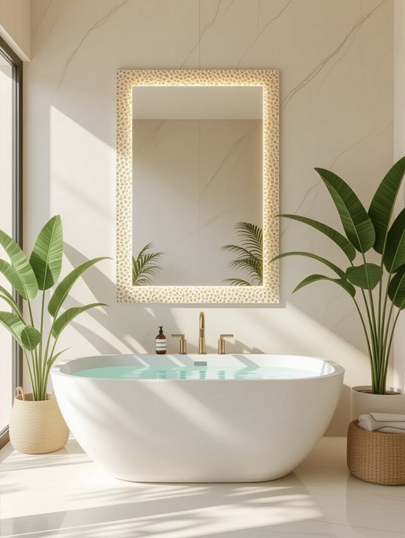 luxury bathroom mirror enhancement