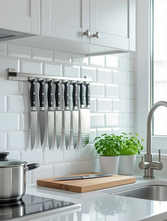 magnetic knife storage solution