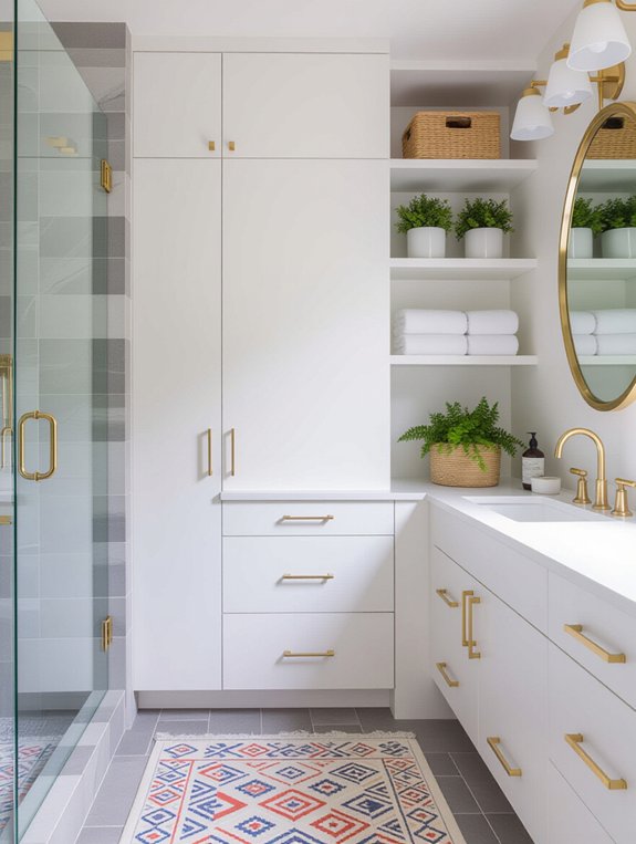maximize bathroom vertical space