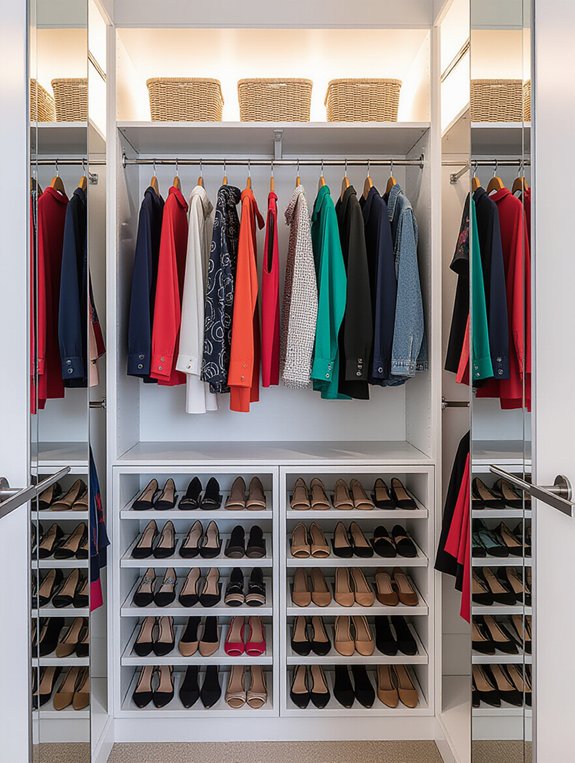 maximize closet hanging space