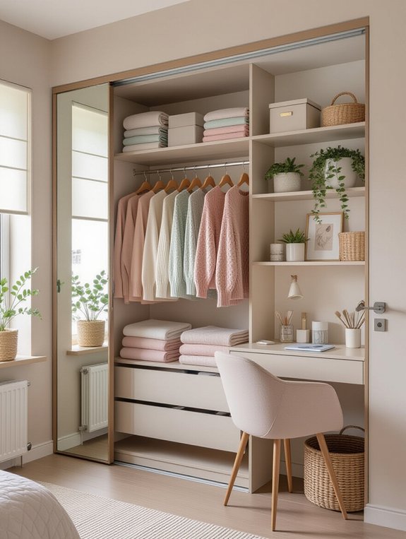 maximize closet organization space