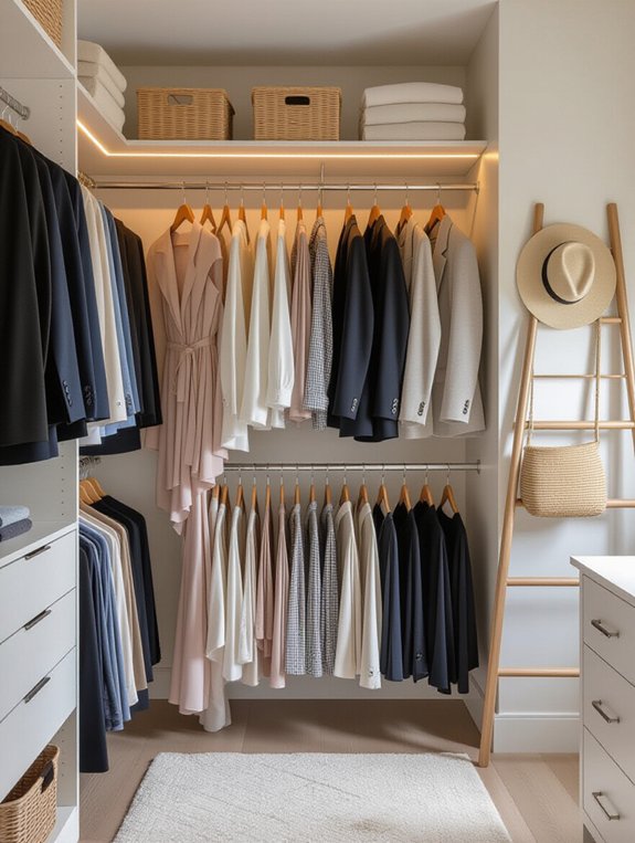 maximize closet space efficiently