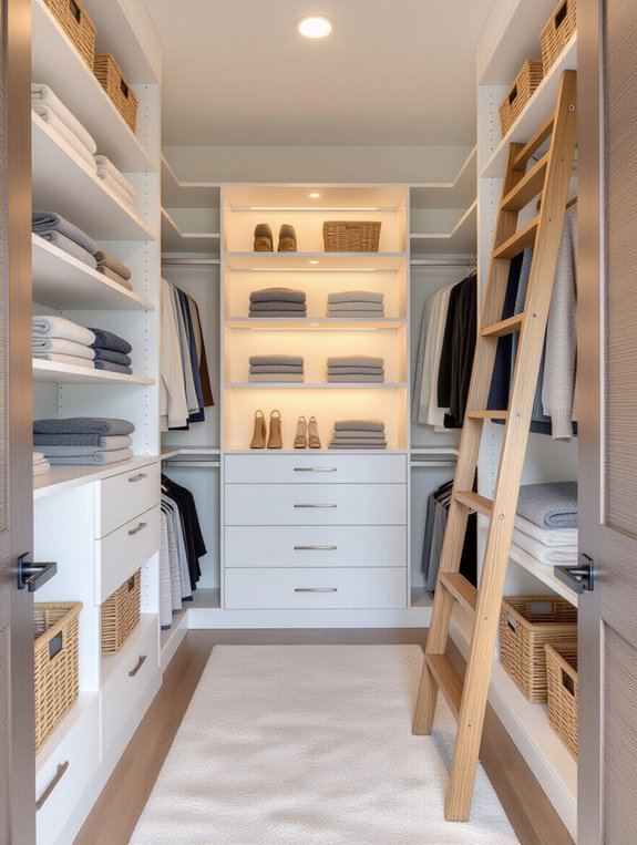 maximize closet vertical space