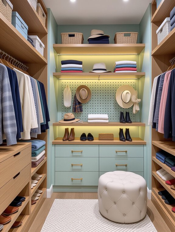 maximize closet wall space