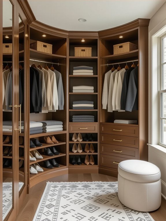 maximize corner closet storage