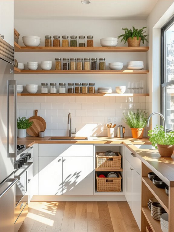 maximize kitchen vertical storage