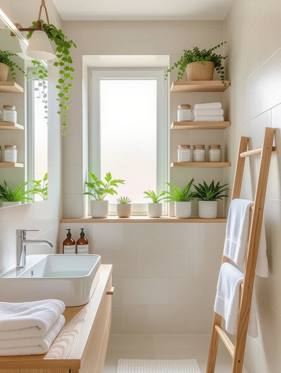 maximize small bathroom storage